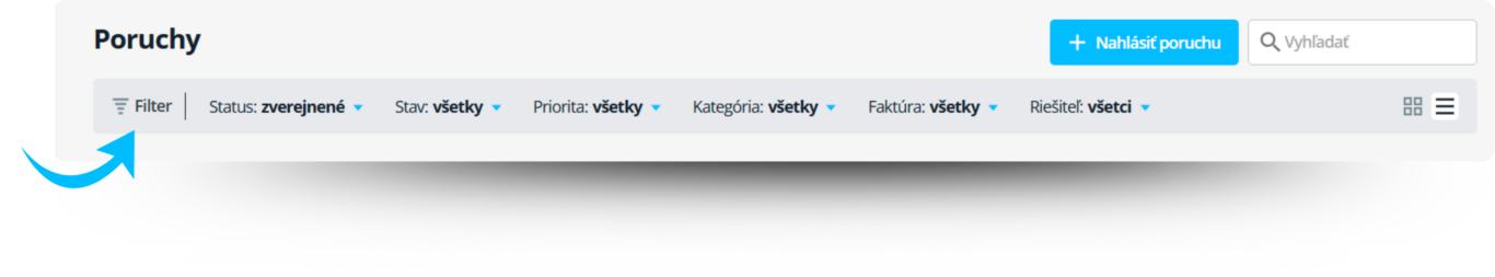 Filtracia resitech - manažment porúch